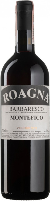 Вино Roagna Barbaresco  Montefico Vecchie Viti DOCG  Роанья Барбареско Монтефико Веккье Вити 2015 750 мл