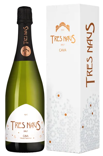 Игристое вино Cellers Domenys Tres Naus Brut  gift box  750 мл  11,5%