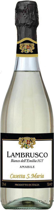 Игристое вино Casetta S. Maria  Lambrusco Bianco dell'Emilia IGT    750 мл