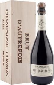 Шампанское Champagne Corbon  Brut d'Autrefois  wooden box   750 мл