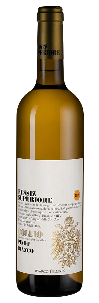 Вино Russiz Superiore Pinot Bianco Collio DOC 2019  750 мл