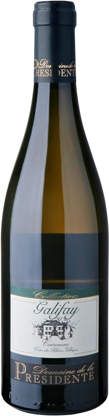 Вино Domaine de la Presidente Galifay Blanc Cairanne Cotes du Rhone Villages AOC  2021  750 мл