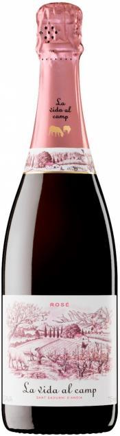 Игристое вино  La Vida al Camp  Cava Brut  Rose  2019 750 мл