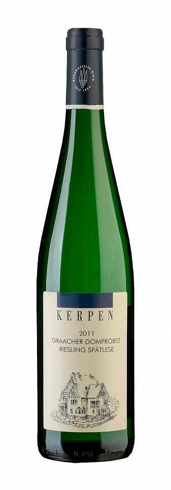 Вино Weingut Kerpen, Graacher Domprobst Riesling Spatlese, Pradikatswein Mosel 2018/Вино Вайнгут Керпен, Граахер Домпробст Рислинг Шпэтлезе, Предикатсвайн Мозель, 2018, 0,75