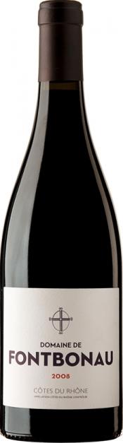 Вино Domaine de Fontbonau  Cotes du Rhone AOC Домен де Фонбоно  красное 2008  750 мл