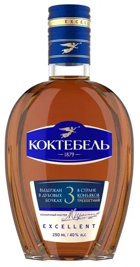 Коньяк трехлетний Коктебель  375 мл