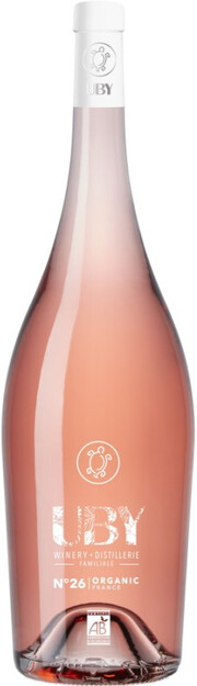Вино Uby  № 26  Organic  Rose  Cotes de Gascogne Юби  № 26  Органик Розе  2020  1500 мл