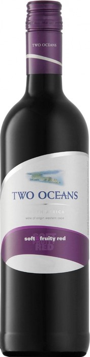 Вино Two Oceans Soft and Fruity Red Ту Ошенс Софт энд Фрути Рэд 750 мл