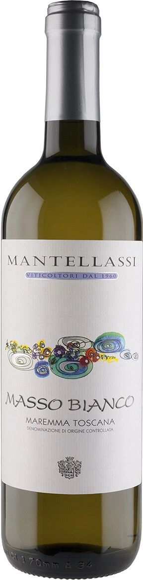 Вино  Mantellassi Masso Bianco DOC Maremma Toscana 2021  750 мл  12,5%