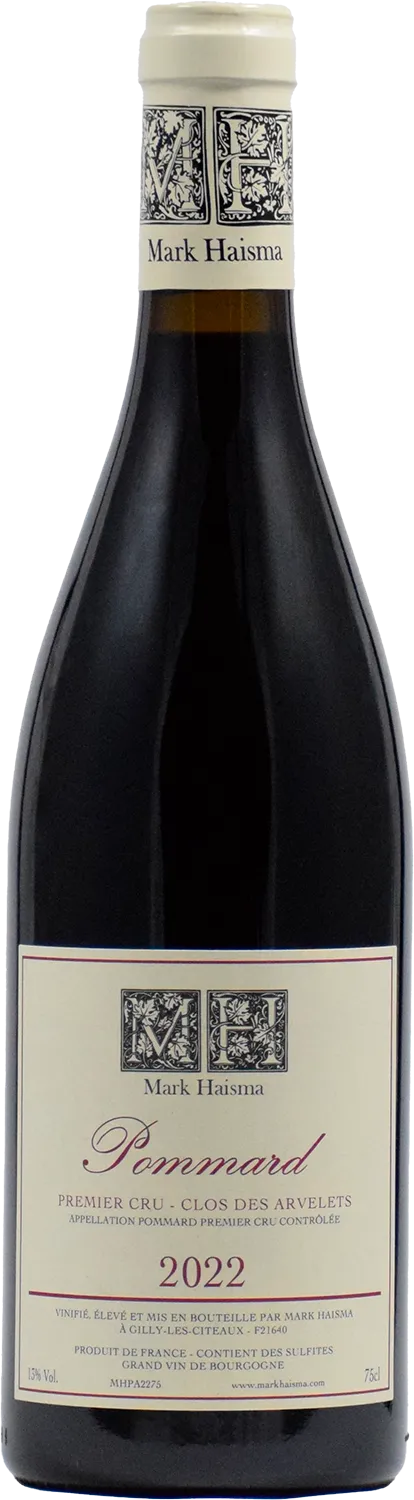 Вино Mark Haisma Clos Des Arvelets Pommard 1er Cru AOC  2022  750 мл