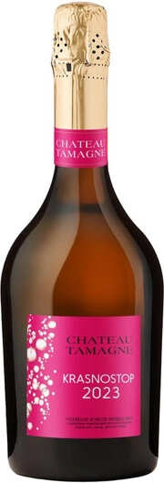 Игристое вино  Шато Тамань Южный берег Тамани  Молодое Красностоп розовое полусухое  2022 750 мл 12,5%