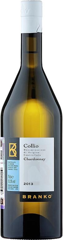 Вино Branko, Chardonnay, Collio IGT, 2013/Вино Бранко, Шардонне, 2013, 0,75