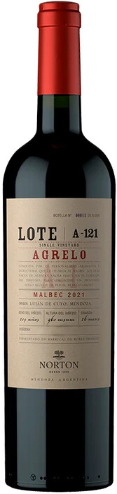 Вино   Norton  Lote   Agrelo A-121   2021  750 мл 15%