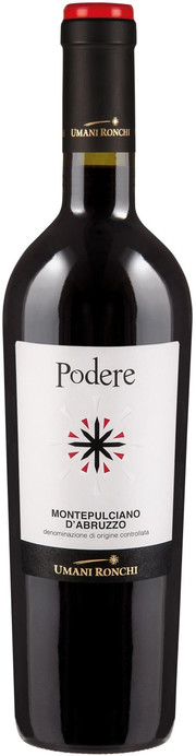 Вино Umani Ronchi   Podere  Montepulciano d'Abruzzo  Подере Монтепульчано д'Абруццо 2018 750 мл