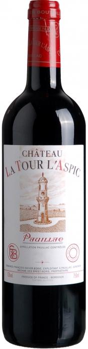 Вино  Château La Tour l’Aspic Шато Ля Тур л'Аспик (второе вино Château Haut-Batailley) 2008 13.0% 0.75