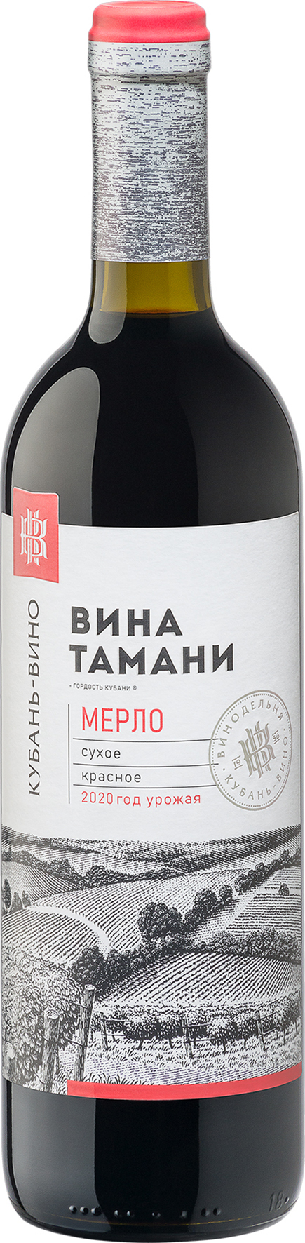 Вино  Шато Тамань Мерло 750 мл