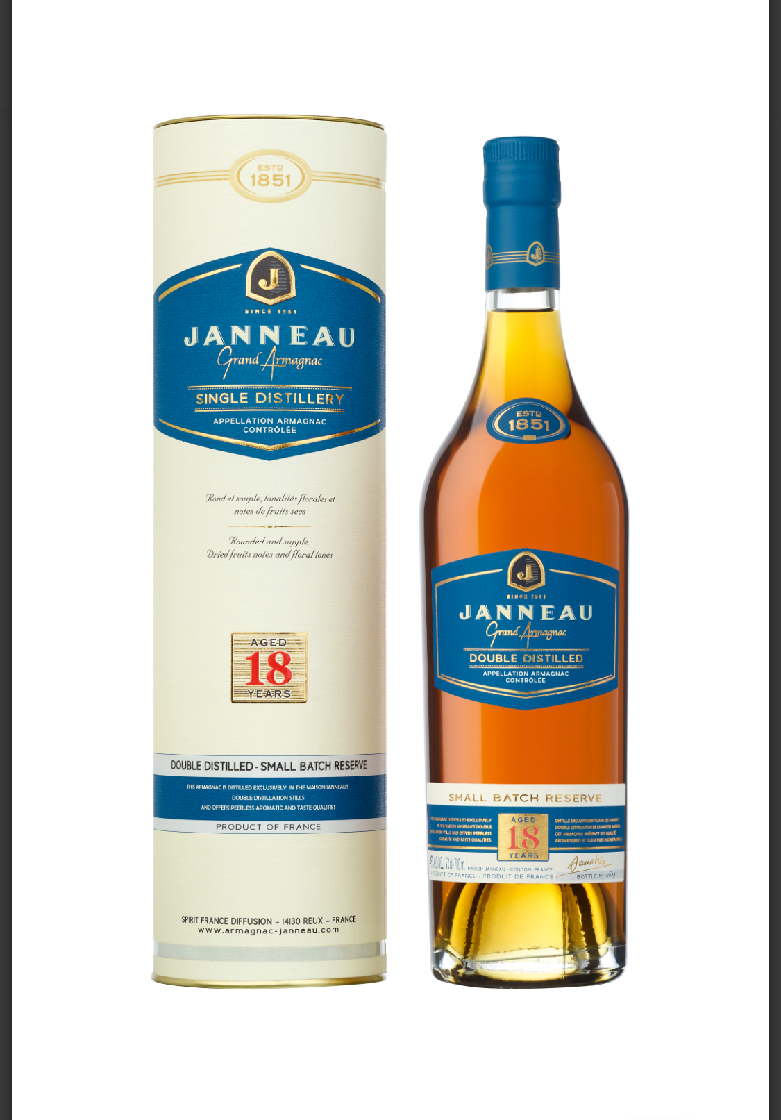 Арманьяк Janneau 18 Y.O. in gift box  2023 700 мл 43%