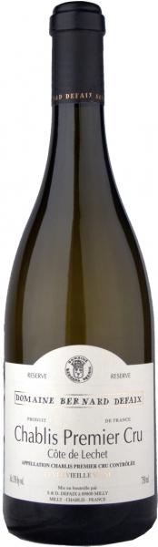 Вино Domaine Bernard Defaix  Chablis Premier Cru Сôte de Léchet Réserve Шабли Премье Крю Кот де Леше Резерв  0.75