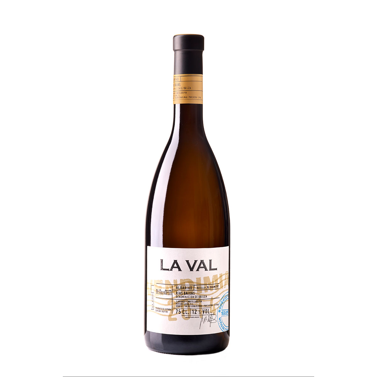 Вино La Val Vendimia Albarino Rias Baixas DO    Ла Валь Вендемия  Альбариньо  2014  750 мл