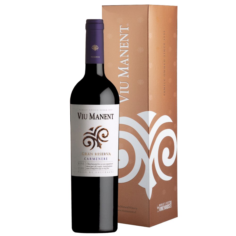 Вино   Viu Manent Carmenere Gran Reserva gift box  2022  750 мл  13,5%