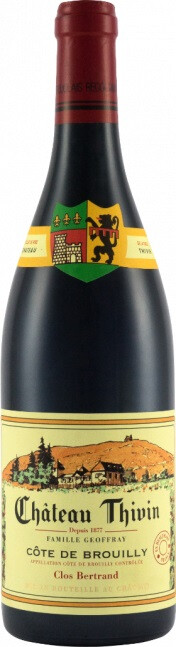 Вино Chateau Thivin  Clos Bertrand Cote de Brouilly AOC  2020 750 мл