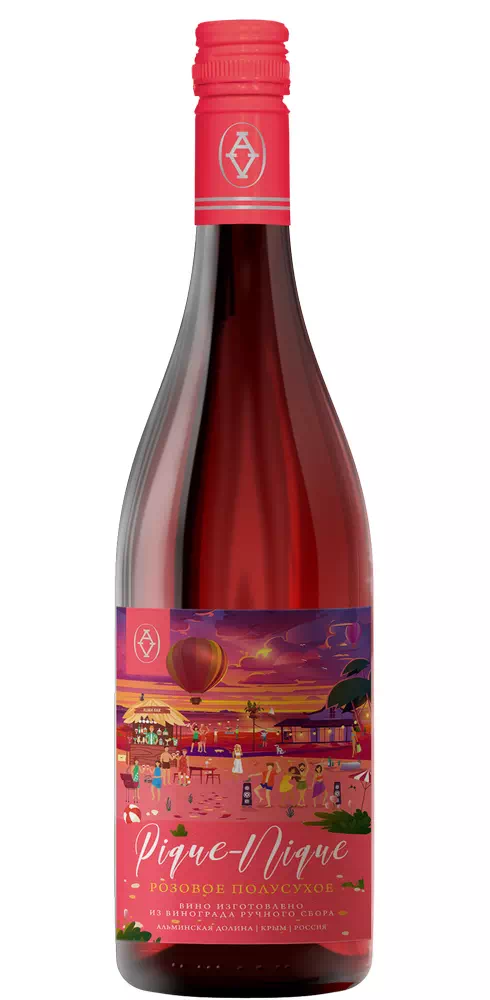 Вайн  Альма Валлей Пикник  розовое полусухое 750 мл