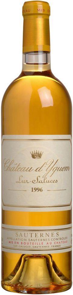 Вино Chateau d'Yquem  Sauternes AOC 1-er Grand Cru Superieu  1996 750 мл