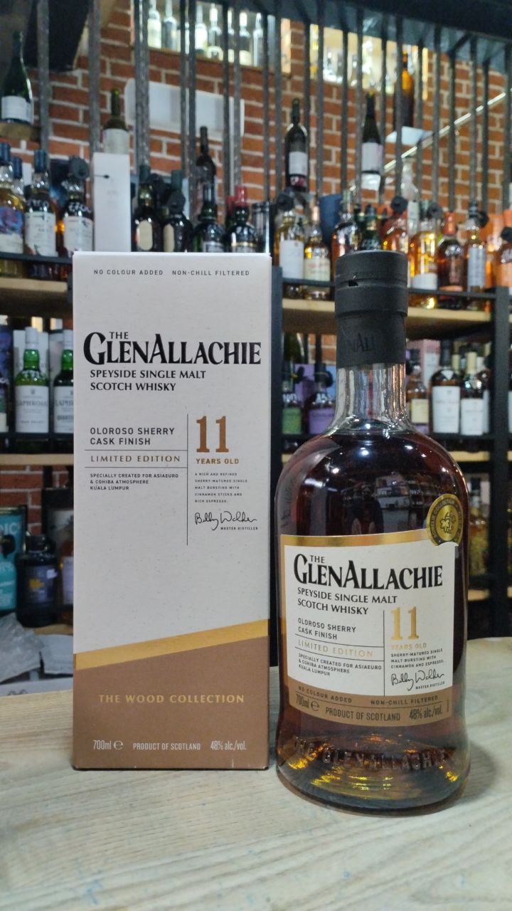 Виски   GlenAllachie 11 Year Old Oloroso Sherry Cask Finish 700 мл  48%