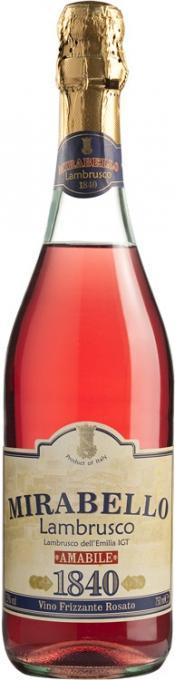 Игристое вино Chiarli 1860 Mirabello  Rosato  Lambrusco dell'Emilia IGT   750мл