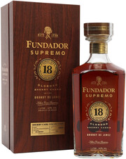 Бренди Fundador Supremo 18 Oloroso  Sherry Casks gift box 700 мл