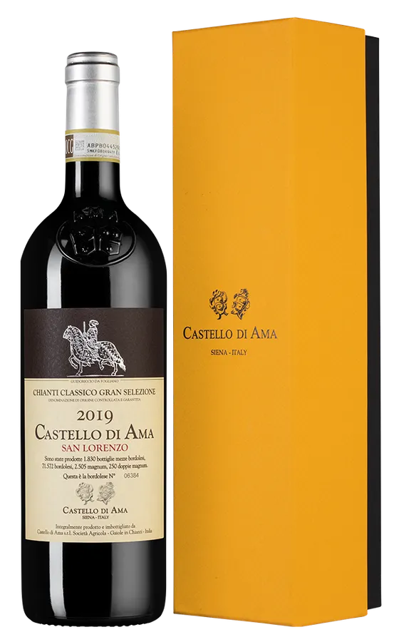 Вино Castello di Ama Chianti Classico Gran Selezione San Lorenzo gift box  2019  750 мл