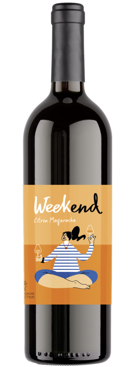 Вино  Азовские Игристые Weekend   Цитронный Магарача  2024  750 мл  13%
