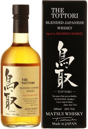 Виски  Tottori Blended Japanese Whisky Bourbon Barrel  gift box 500 мл  43%