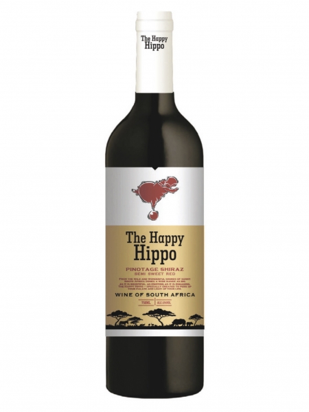 Вино Happy Hippo Pinotage Shiraz 750 мл