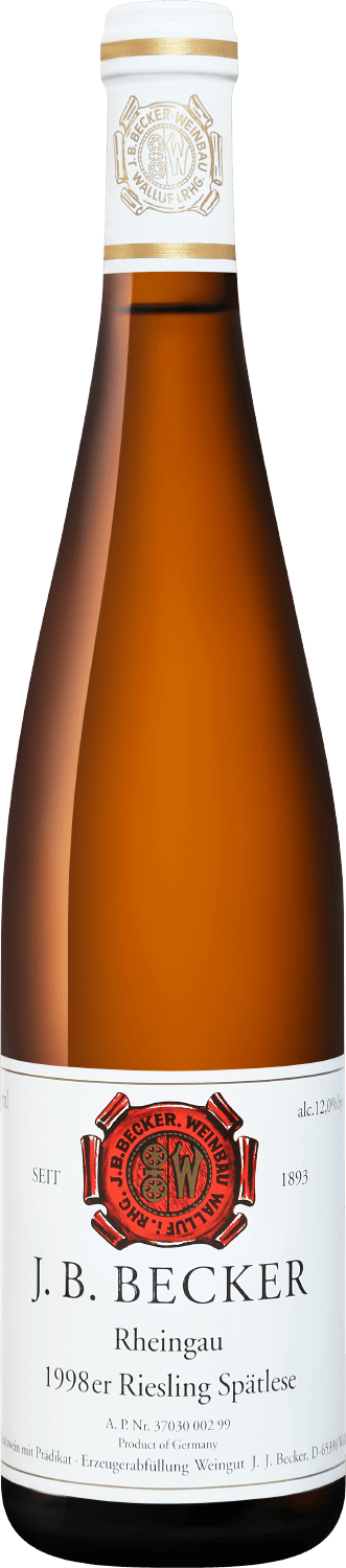 Вино Riesling Spatlese Rheingau J.B.Becker  Рислинг Шпэтлезе Рейнгау Дж.Б.Беккер  1998 750 мл