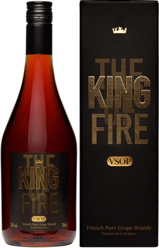 Бренди The King of Fire VSOP gift box  700 мл