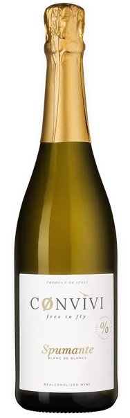 Игристое вино  безалкогольное Convivi  Spumante Blanc de Blancs 750 мл  0,5%