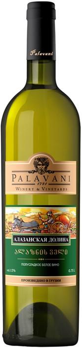 Вино Palavani Alazani Valley  Палавани Алазанская Долина Белое 750 мл