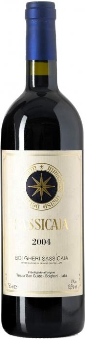 Вино Tenuta San Guido Sassicaia Сассикайа 2004  750 мл