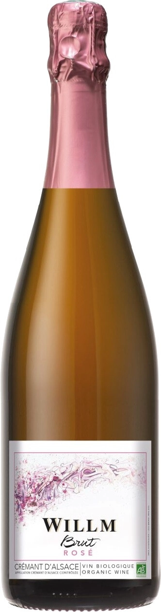 Игристое вино Willm Crémant d'Alsace brut bio Rose  750 мл  12%