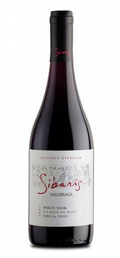 Вино Undurraga Sibaris Pinot Noir Reserve Espesyal dry Ундуррага Сибарис Пино Нуар Резерва Эспесьяль 2012 750 мл