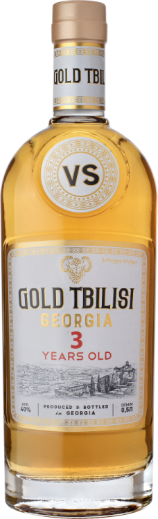 Коньяк  Gold Tbilisi VS 3 yo   500 мл  40%