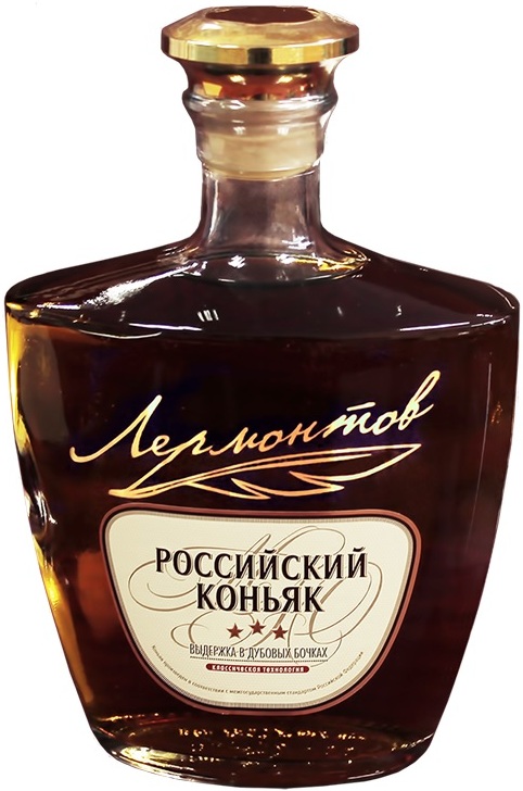 Коньяк Лермонтов трехлетний 3*  500 мл