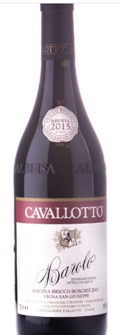 Вино  Cavallotto Barolo Riserva Bricco Boschis Vigna San Giuseppe  750 мл  14,5%