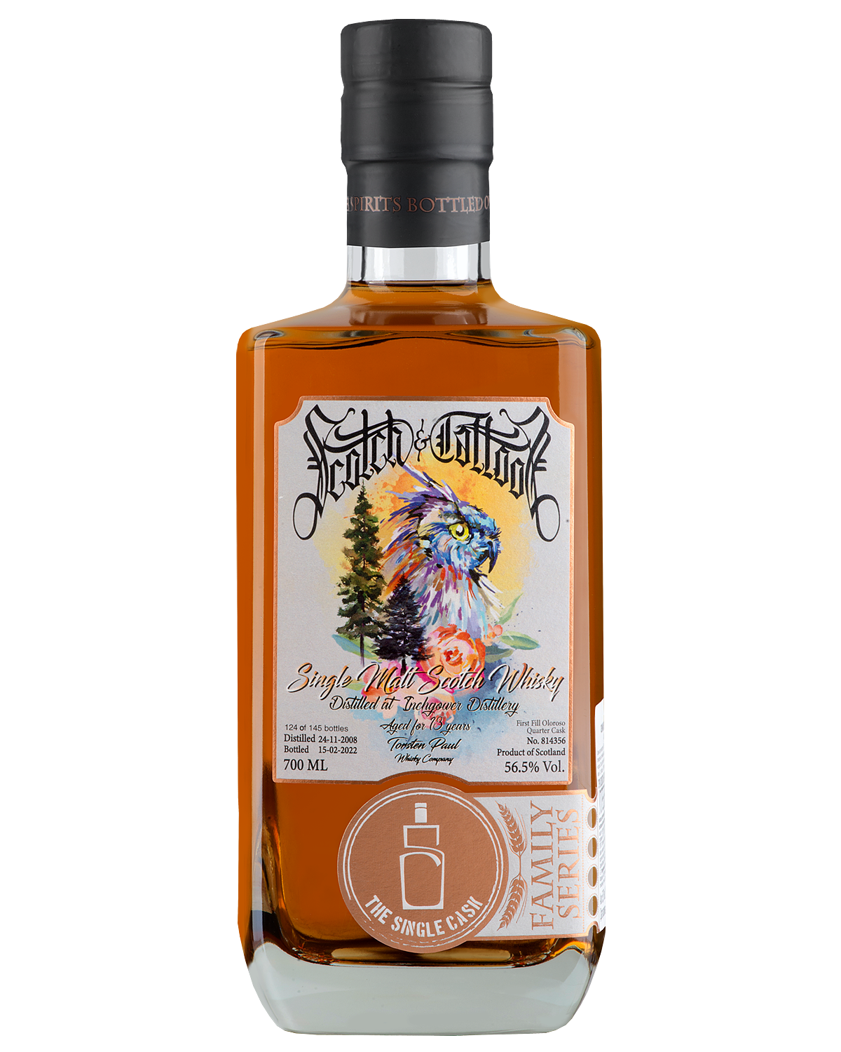 Виски Scotch & Tattoos  Inchgower Cask №814356 13 Years Old  700 мл 