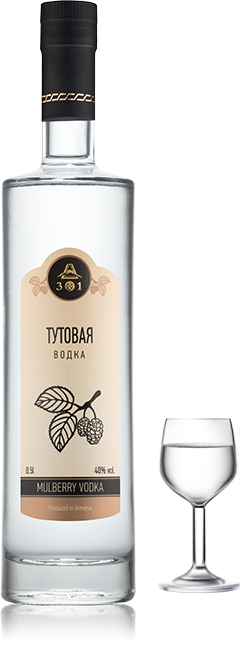 Водка ТУТОВАЯ ТМ А301,  алк.40% 500 мл