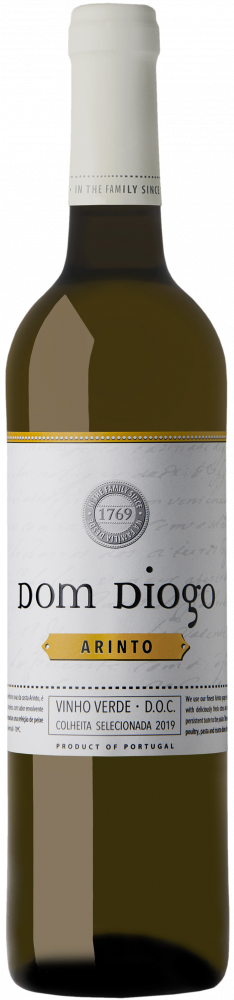 Вино Dom Diogo Arinto Vinho Verde DOC white dry  2018 750 мл