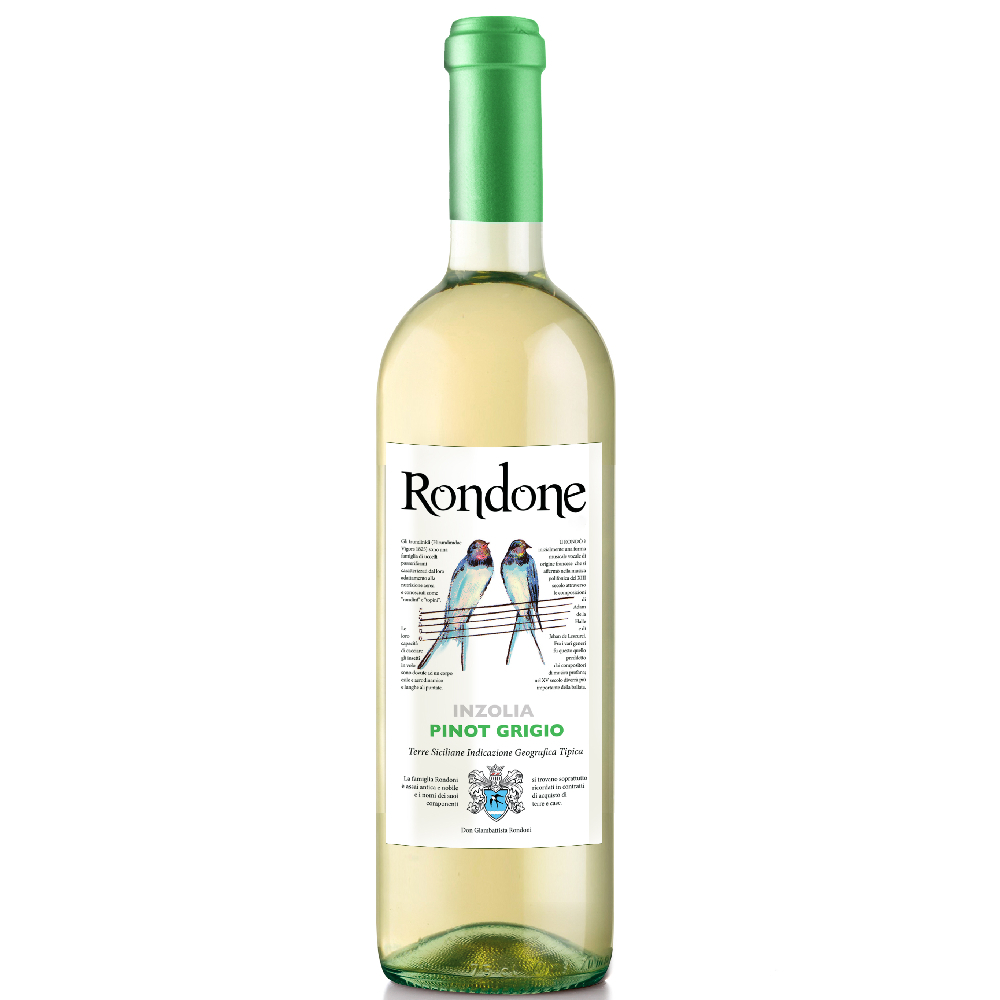 Вино Rondone Inzolia Pinot Grigio Terre Siciliane IGP Settesoli 2022  750 мл 12%