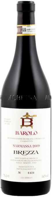 Вино  Brezza  Barolo  Брецца Бароло 2018 750 мл