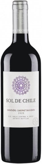 Вино Sol de Chile Carmenere-Cabernet Sauvignon Valle Central DO  Соль де Чили Карменере-Каберне Совиньон 2020 750 мл